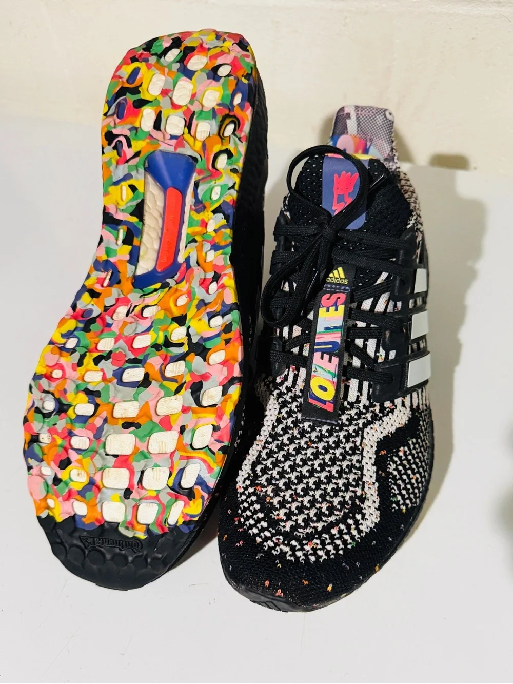 adidas Black Multicolor Ultraboost Athletic Shoes. Kris Andrew small pride editi